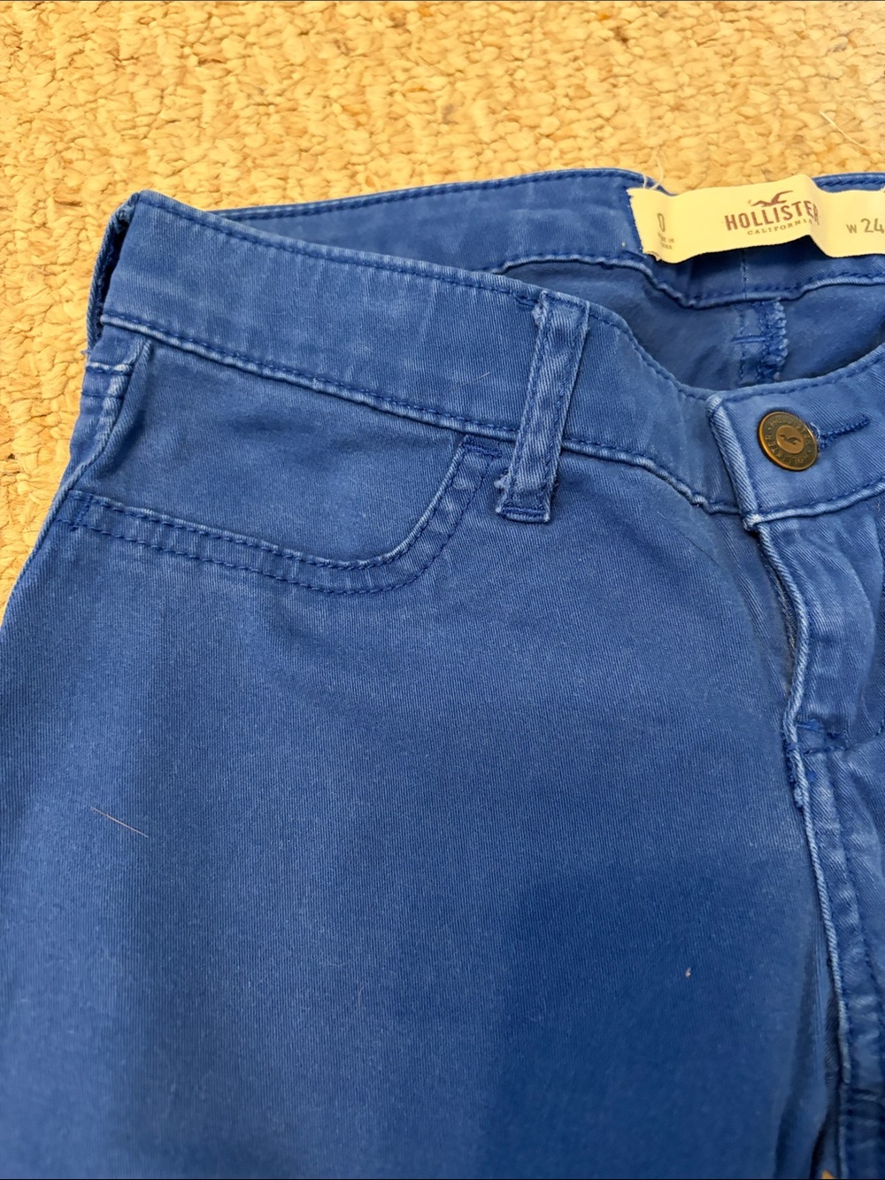 Hollister Royal Blue Skinny Pants - Picture 6 of 7